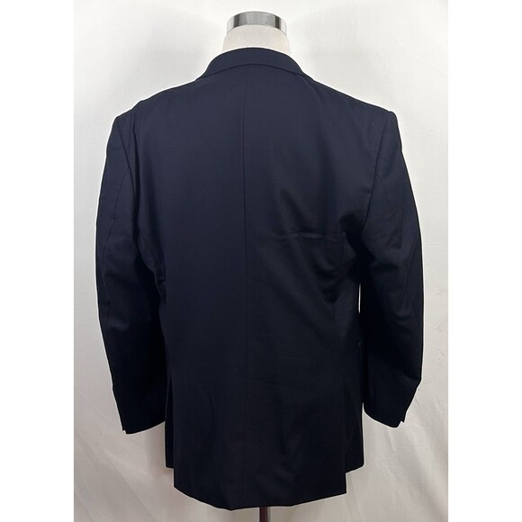 Combatant Gentlemen 44R Modern Fit Sport Coat Black Two Button Double Vented - Picture 6 of 8